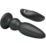 MR PLAY - POTENTE VIBRATORE TELECOMANDO PLUG ANALE NERO - immagine 4