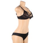 SUBBLIME - SET DUE PEZZI DI REGGISENO TRASPARENTE E STRISCE S/M - immagine 7