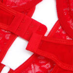 SUBBLIME - TEDDY CON LIGA DETALLE ENCAJE Y TIRAS ROJO S/M - immagine 8