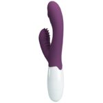 PRETTY LOVE - ANDRE VIBRATORE RABBIT E STIMOLATORE PUNTO G VIOLA - immagine 3