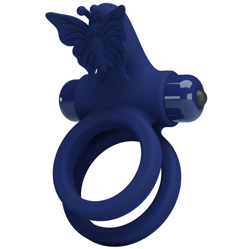 img_180336_b2fd89d52da348fba21c142c8d65d63c_1.jpg PRETTY LOVE - JAMELE DOPPIO ANELLO CON VIBRAZIONE E STIMOLATORE FARFALLA BLU - immagine 1