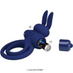 PRETTY LOVE - DAREY DOPPIO ANELLO VIBRANTE CONIGLIO BLU - immagine 8