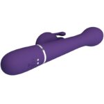 PRETTY LOVE - DEJON VIBRATORE RABBIT 3 IN 1 MULTIFUNZIONE VIOLA - immagine 6