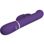 PRETTY LOVE - COALE VIBRATORE CONIGLIO CARBONE 4 EN 1 VIOLA - immagine 6