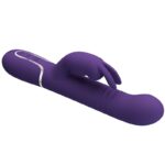 PRETTY LOVE - COALE VIBRATORE CONIGLIO CARBONE 4 EN 1 VIOLA - immagine 5