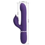 PRETTY LOVE - ZALIN PERLE VIBRATORE CONIGLIO 4 EN 1 VIOLA - immagine 8