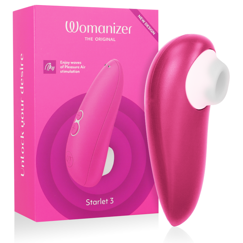 img_184335_066842b5240bf1943cd35d414ede411d_1.png WOMANIZER - STIMOLATORE CLITORALE STARLET 3 ROSA - immagine 1