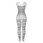 SUBBLIME - 951696 BODYSTOCKING A RETE SENZA CAVALLO CON SPALLINE SULLE SPALLE NERO TAGLIA UNICA - immagine 5