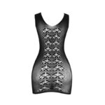 SUBBLIME - 952167 VESTITO CORTO A RETE ELASTICA NERO TAGLIA UNICA - immagine 6