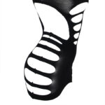SUBBLIME - 952266 VESTITO ELASTICO A RETE MANICA LUNGA NERO TAGLIA UNICA - immagine 5