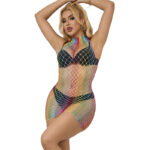 SUBBLIME - 952433 VESTITO A RETE SENZA MANICHE COLLO ALTO ARCOBALENO TAGLIA UNICA - immagine 6