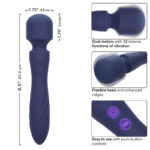 CALEXOTICS - CHARISMA MYSTIQUE MASSAGGIATORE DOPPIO MOTORE 12 FUNZIONI 20,5 CM X 4,5 CM VIOLA - immagine 8