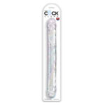 KING COCK - DOUBLE TROUBLE DOPPIO TROUBLE 46 CM TRASPARENTE - immagine 4