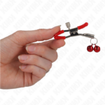 KINK - PINZA PER CAPEZZOLI DOPPIA CAMPANA ROSSA 6 CM - immagine 3