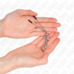 KINK - PINZA PER CAPEzzoli A GANCIO SOTTILE ARGENTO 7 CM - immagine 3