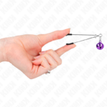 KINK - PINZE PER CAPEZZOLI A CAMPANA SOTTILE VIOLA 7 CM - immagine 4