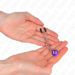 KINK - PINZE PER CAPEZZOLI A CAMPANA SOTTILE VIOLA 7 CM - immagine 3
