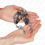 KINK - PINZE PER CAPEZZOLI TRIFOGLIO GIAPPONESE CON GANCI ARGENTO - immagine 3