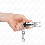 KINK - PINZE PER CAPEZZOLI TRIFOGLIO GIAPPONESE CON GANCI ARGENTO - immagine 4