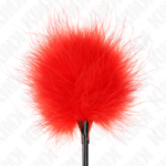 KINK - PIUME ROSSE TICKLE UTILIZZATE PER IL KIT BONDAGE 27 CM - immagine 3