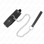 KINK - COLLANA CON GUINZAGLIO 65 CM 1 ANELLO REGOLABILE 38-49 CM X 5 CM - immagine 2