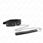 KINK - COLLANA CON GUINZAGLIO 65 CM 1 ANELLO REGOLABILE 38-49 CM X 5 CM - immagine 4