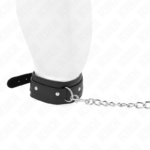 KINK - COLLANA CON GUINZAGLIO 65 CM 1 ANELLO REGOLABILE 38-49 CM X 5 CM - immagine 3