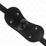 KINK - MASCHERA BOCCA BALL GAG CON SERRATURA REGOLABILE 42-60 CM - immagine 4