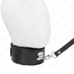 KINK - COLLANA CON CINTURA 116 CM CON CINTURINO IN PELLE NERA REGOLABILE 40-48 CM X 6 CM - immagine 2
