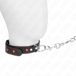 KINK - COLLANA CON CINTURINO 65 CM DETTAGLI CUORE 52,5 X 2,5 CM - immagine 2