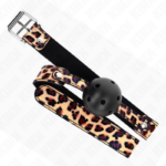 KINK - PALLA TRASPIRANTE LEOPARDO 4,5 CM BAVAGLIO 65 x 2,5 CM - immagine 4