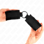 KINK - POLSINI IN PELLICCIA PER PRINCIPIANTI 25 CM CON O-RING 4 CM NERO REGOLABILE 15-25 CM - immagine 3