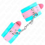 KINK - GRAZIOSI POGGIPOLSI BLU/ROSA REGOLABILI 16-28 CM X 5 CM - immagine 2