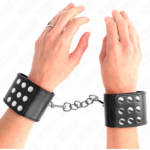 KINK - RESISTENZA DA POLSO CON CHIUSURA A SCATTO NERA REGOLABILE 19-24 CM X 5,5 CM - immagine 4