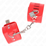 KINK - RESISTENZA DA POLSO CON CHIUSURA A LUCCHETTO ROSSO REGOLABILE 16-23 CM X 5,5 CM - immagine 2