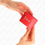 KINK - RESISTENZA DA POLSO CON CHIUSURA A LUCCHETTO ROSSO REGOLABILE 16-23 CM X 5,5 CM - immagine 3