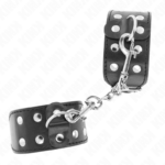 KINK - CINTURINI CON DOPPIA LINEA DI BORCHIE REGOLABILI NERO - immagine 2
