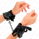 KINK - RESISTENZA DA POLSO SCANDALO DETTAGLI IN PIZZO NERO 24,5 CM X 6,5 CM - immagine 4
