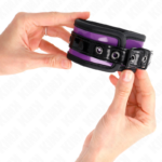 KINK - RESISTENZA DA POLSO IN NEOPRENE VIOLA CHIARO REGOLABILE 21-28 CM X 5 CM - immagine 4