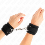 KINK - TENUTA DA POLSO IN NYLON HOOK&LOOP NERA MODELLO 2 REGOLABILE 18-35 CM X 6 CM - immagine 4