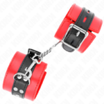 KINK - RESISTENZA DA POLSO ROSSO CON CINTURA NERA REGOLABILE 17-28 CM X 6 CM - immagine 2