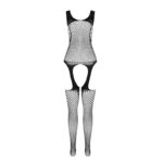PASSION - BS 104 BODYSTOCKING ROSSO TAGLIA UNICA - immagine 4