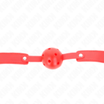 KINK - PALLA TRASPIRANTE ROSSA 4,5 CM BAVAGLIO 65 x 2,5 CM - immagine 4