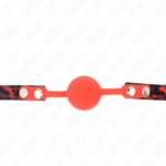 KINK - MODELLO 2 PALLA IN SILICONE 4 CM GAG CON SERRATURA 60 x 2 CM - immagine 3