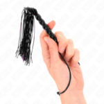 KINK - MINI FRUSTA IN SILICONE CON 6 PERLINE NERE 26 CM - immagine 4