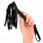 KINK - MINI FRUSTA IN CAMOSCIO NERO 30 CM - immagine 3