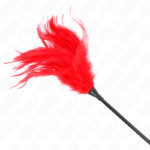 KINK - PIUME MULTIPLE ROSSE TICKLE 45 CM - immagine 5