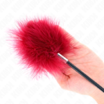 KINK - PIUME SOLLECITANTI CON PAGAIA A FORMA DI ROSA 8 CM - immagine 5