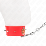 KINK - COLLANA DI DIAMANTI ROSSI CON CINTURA 65 CM REGOLABILE 35-51 CM X 7 CM - immagine 3