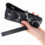 KINK - COLLARE CON CINTURA 65 CM CON CINTURINO NERO 54 X 4,5 CM - immagine 4